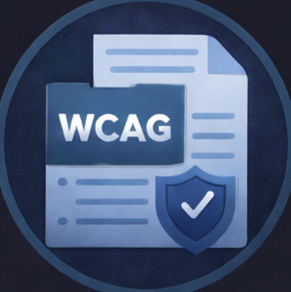 WCAG 2.1 AA accessibility standards applied to a website interface